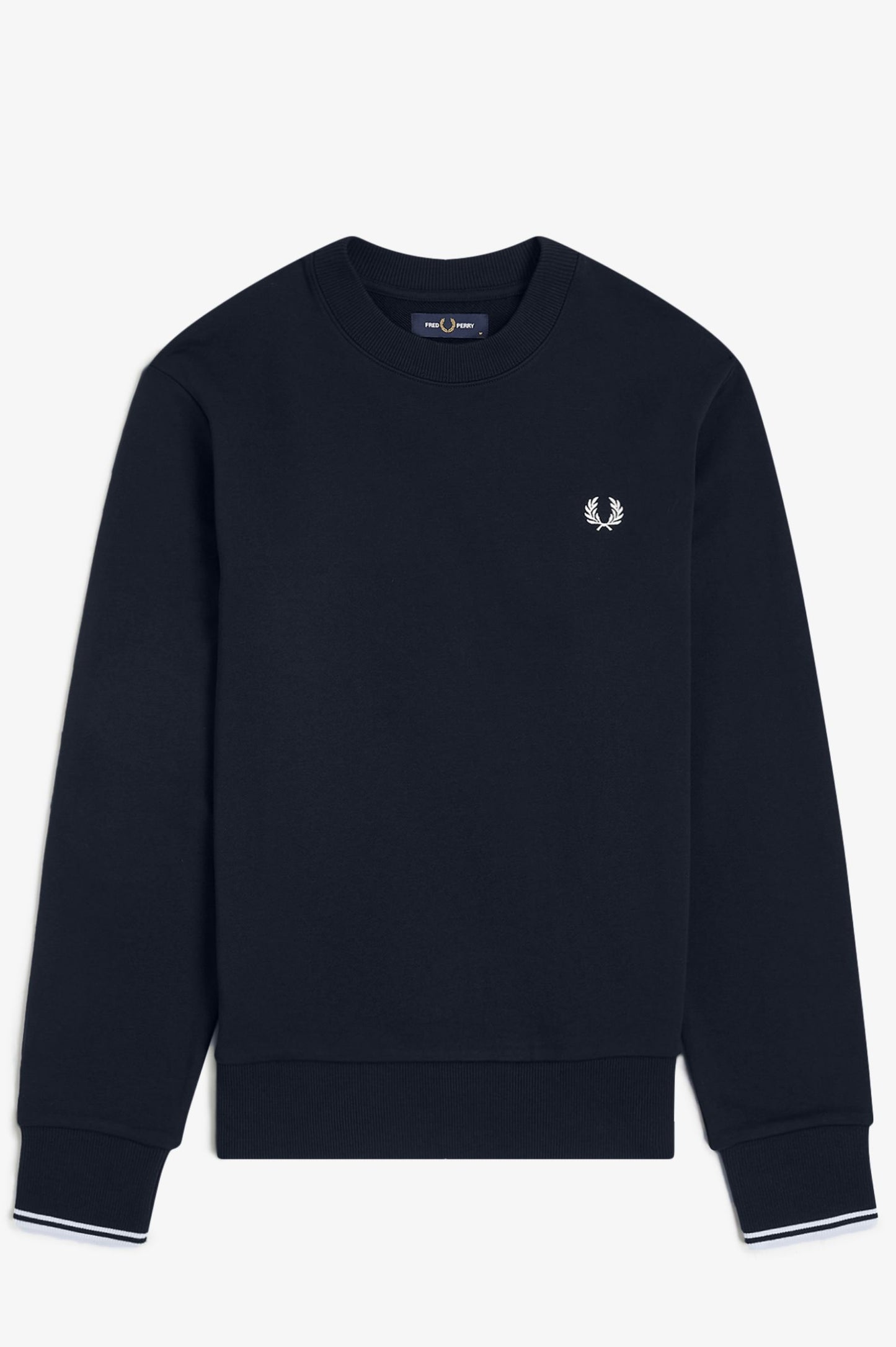 Fred Perry Crew Neck Sweatshirt Navy / White / White