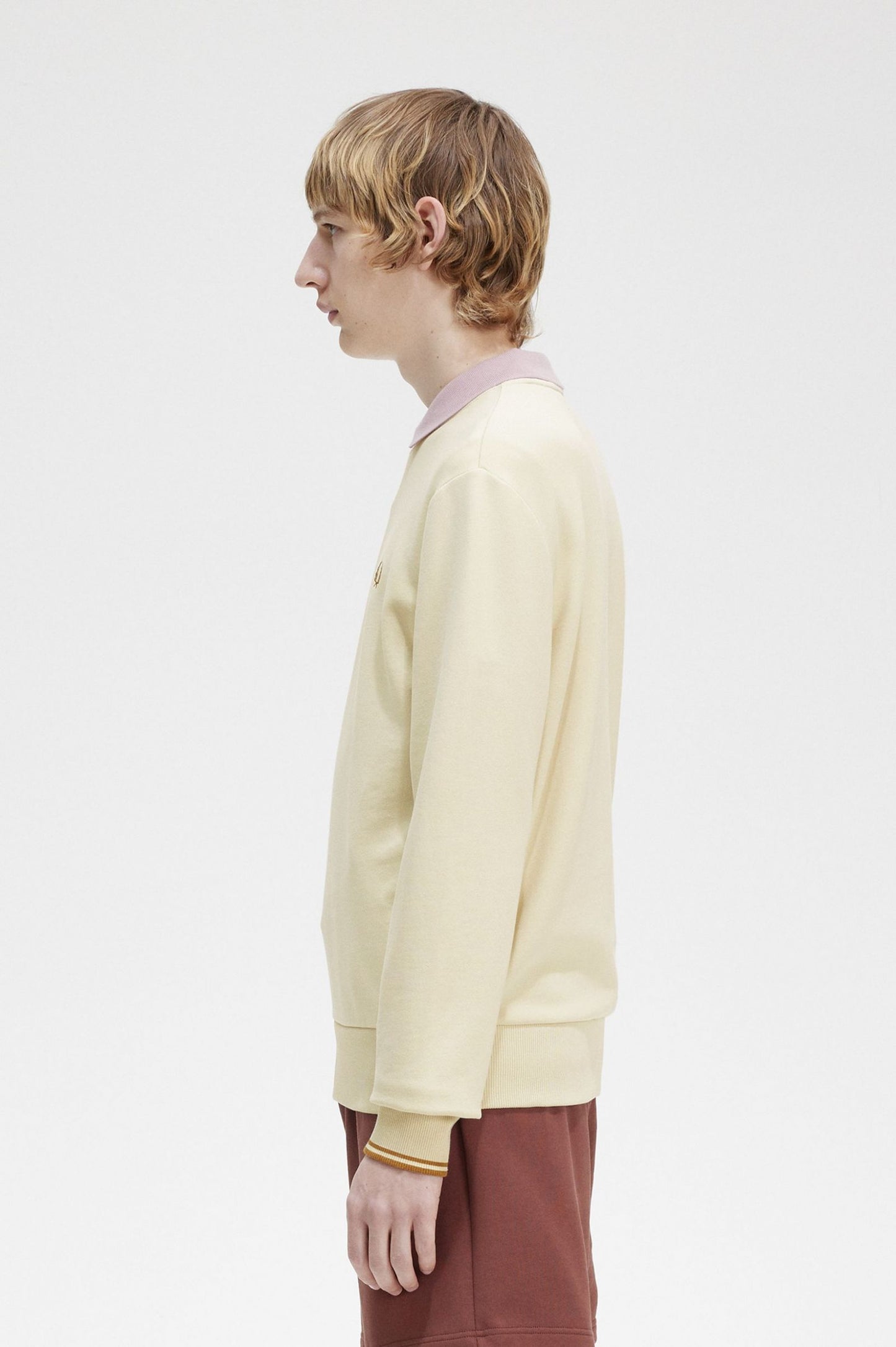 Fred Perry Crew Neck Sweatshirt Oatmeal