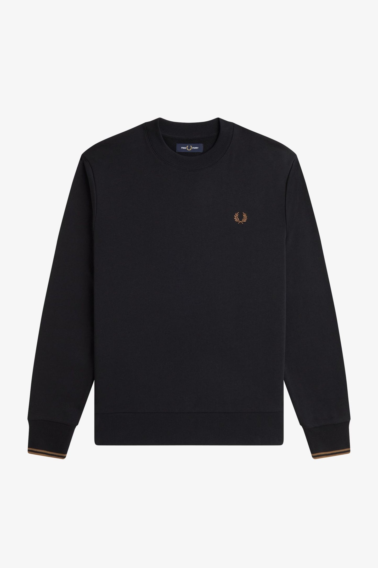 Fred Perry Crew Neck Sweatshirt Black / Shadestone