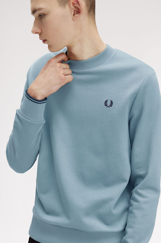 Fred Perry Crew Neck Sweatshirt Stockport Blue / Navy