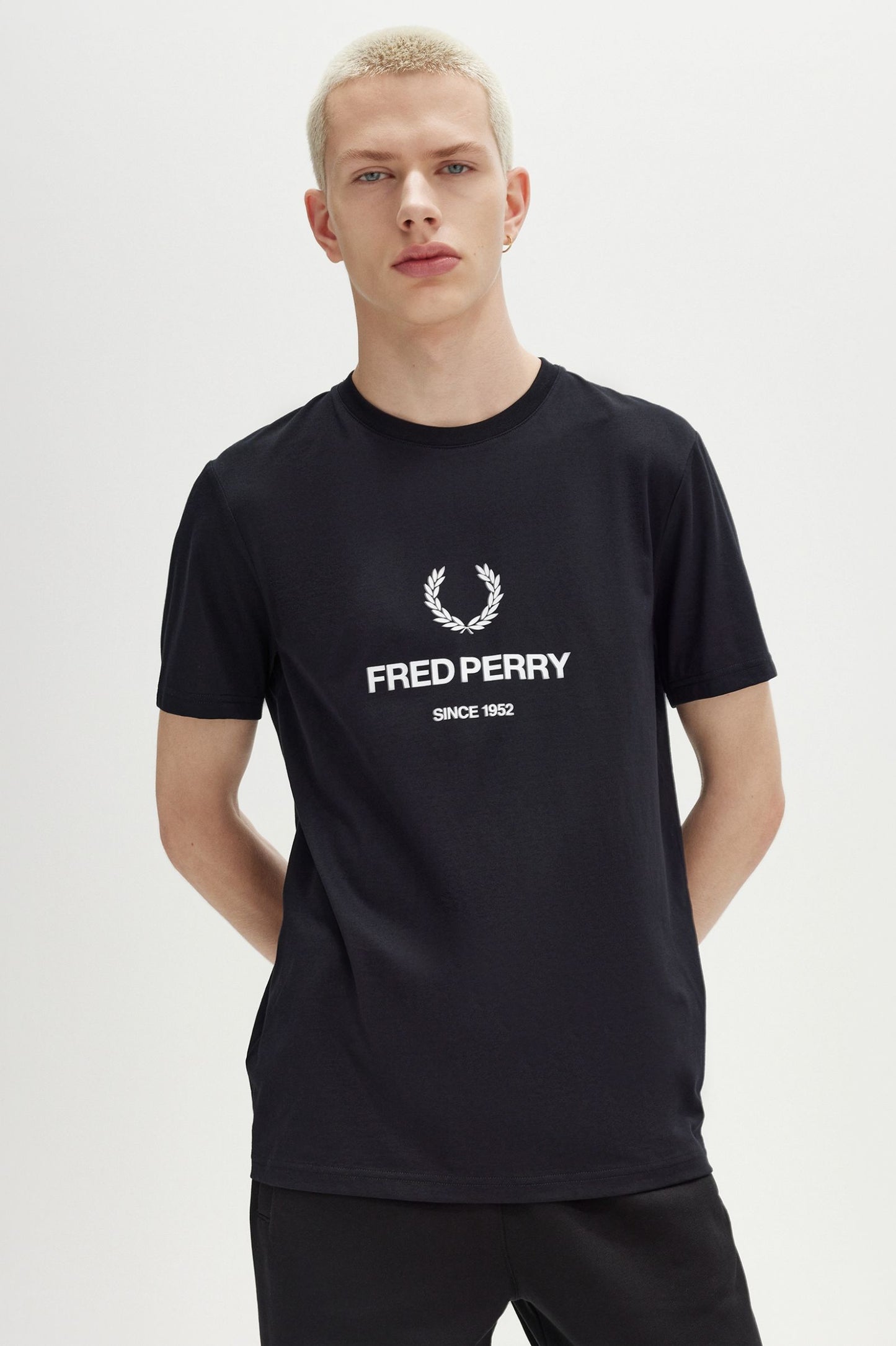 Fred Perry Fred Perry Graphic T-Shirt Black