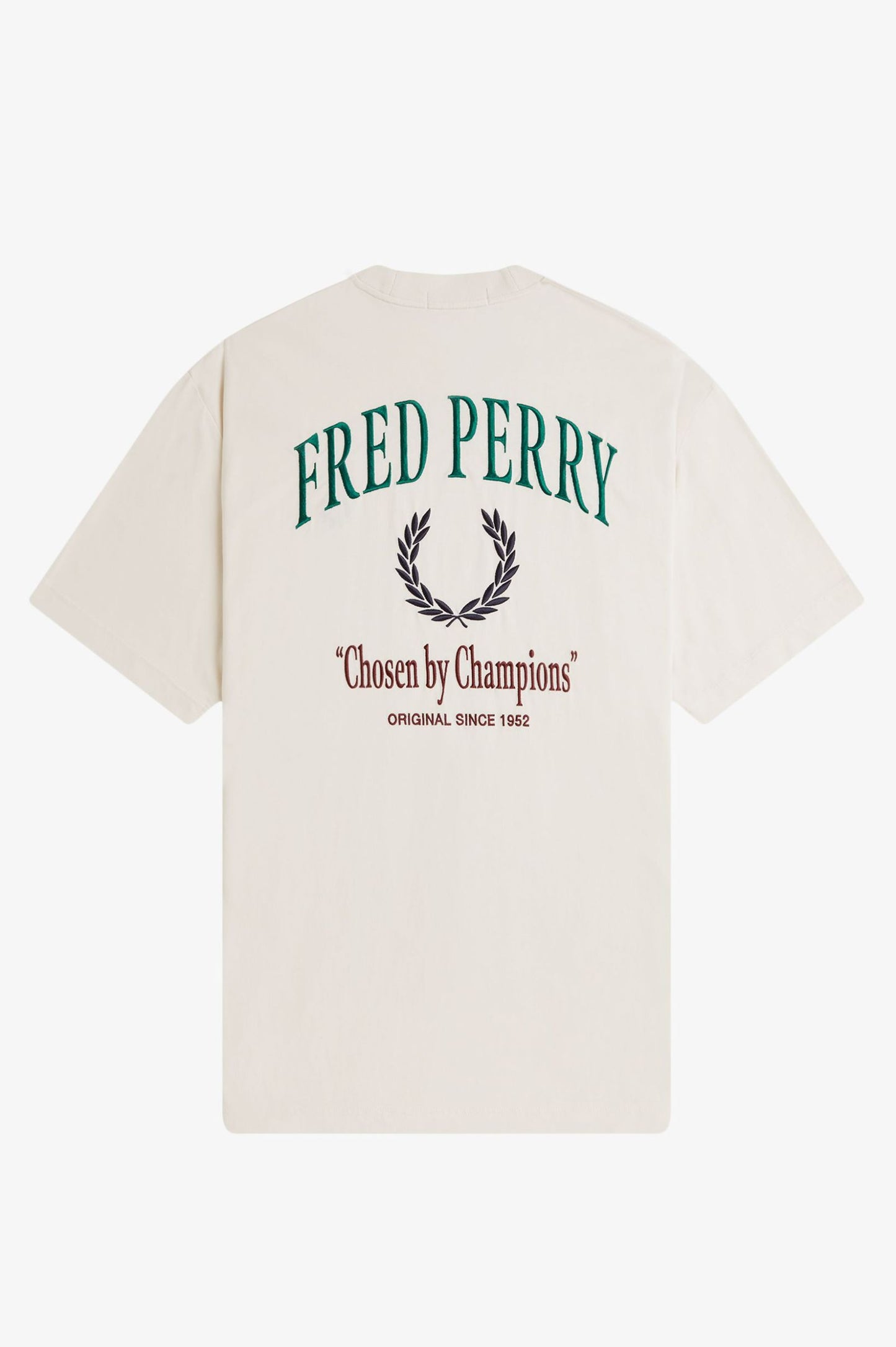 Fred Perry Embroidered T-Shirt Ecru