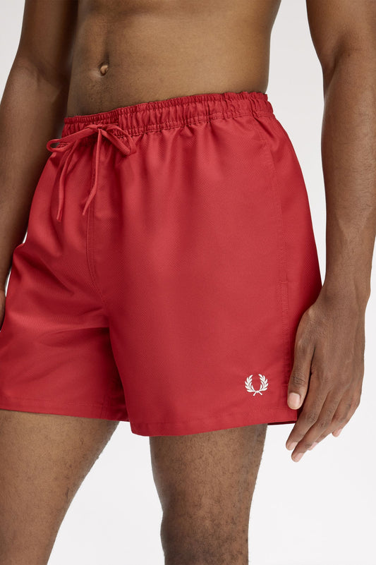 Fred Perry Swim Shorts Burnt Red