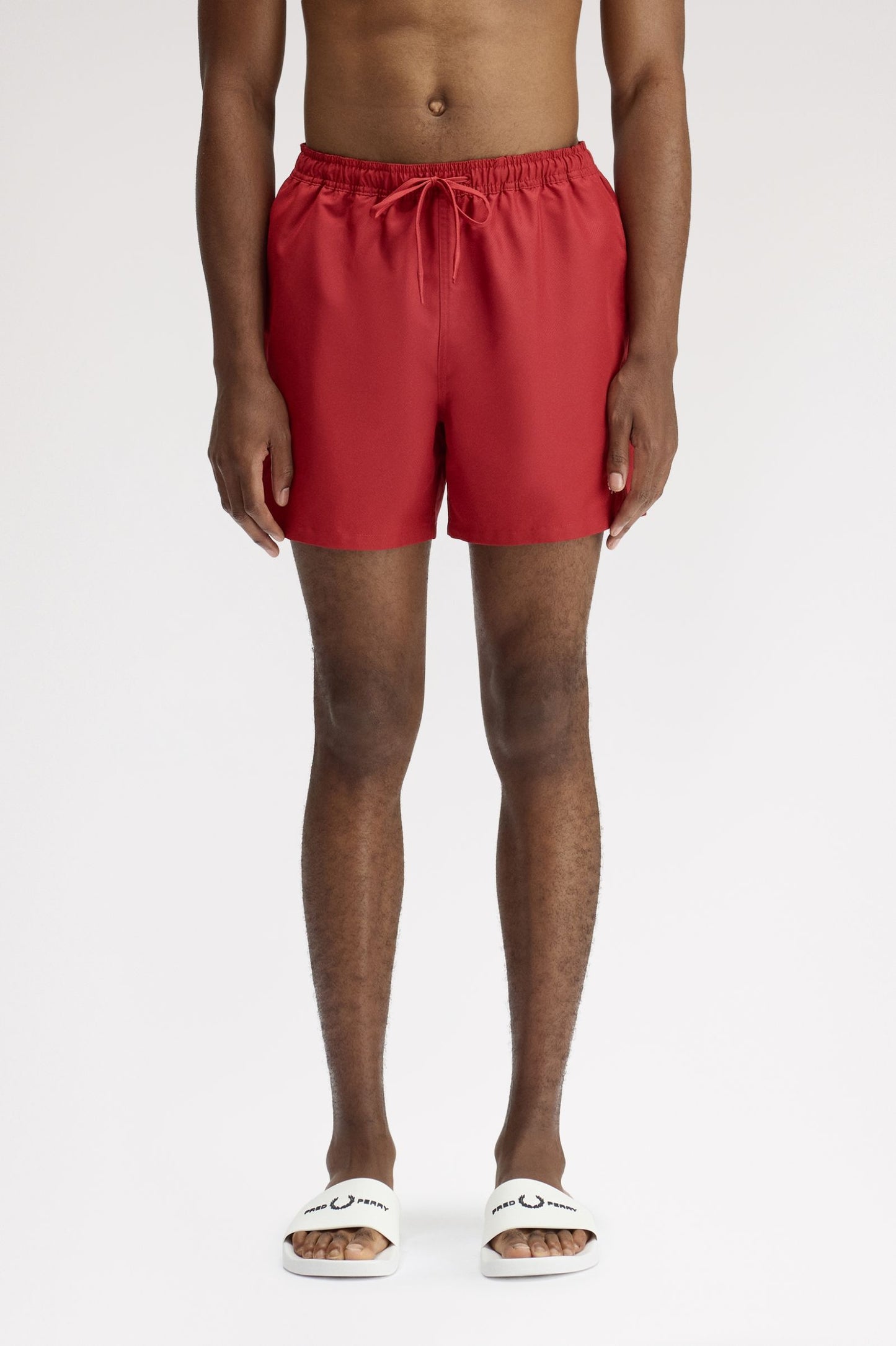 Fred Perry Swim Shorts Burnt Red