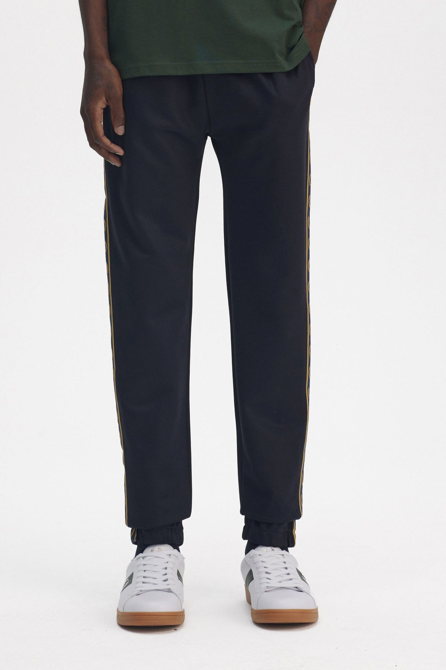Fred Perry Contrast Tape Track Pants Navy / Honeycomb