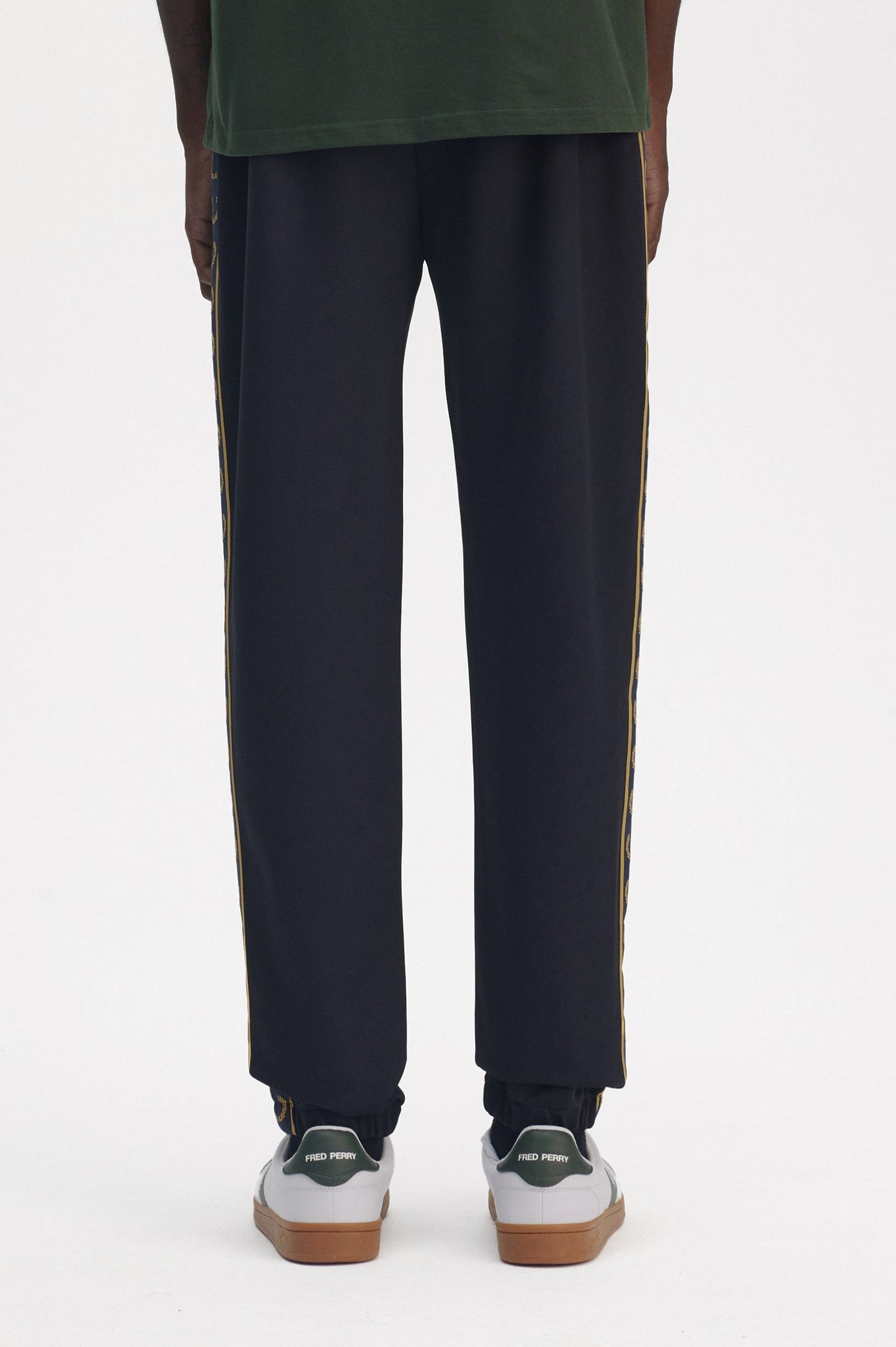 Fred Perry Contrast Tape Track Pants Navy / Honeycomb
