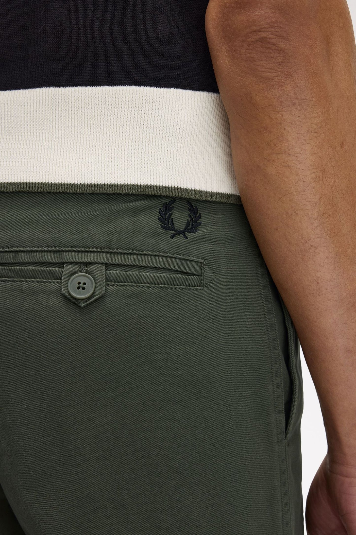 Fred Perry Slim Fit Trouser Laurel Wrath Green