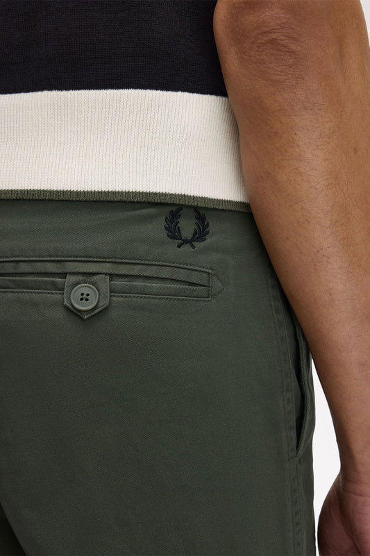 Fred Perry Slim Fit Trouser Laurel Wrath Green