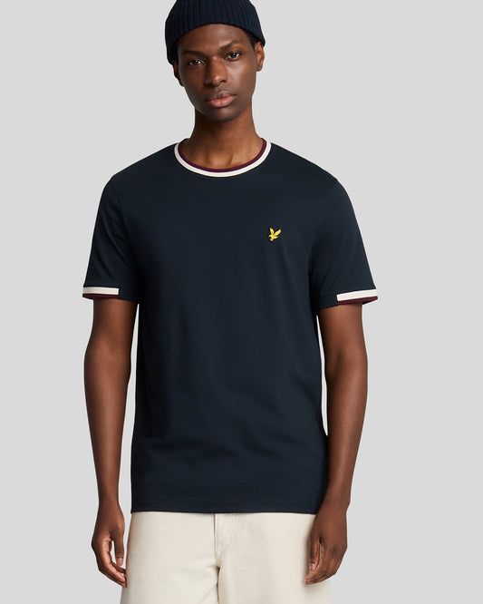Lyle & Scott HALF TIPPED T-SHIRT Dark Navy
