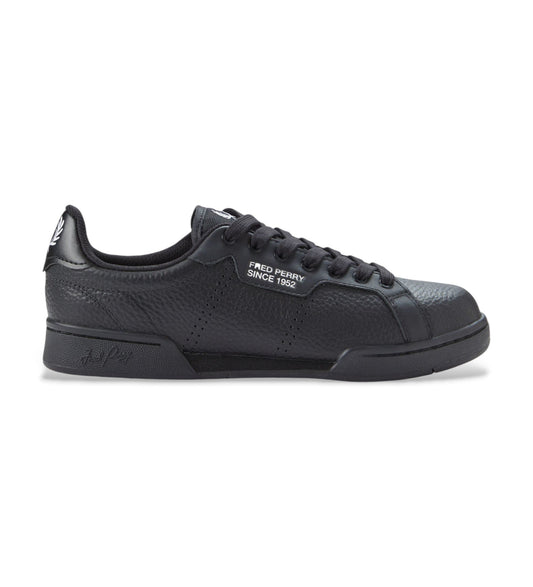 Fred Perry LEATHER SNEAKERS BLACK