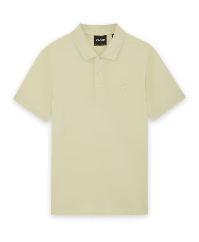 Lyle & Scott Superfine Katoenen Poloshirt Pale Brass