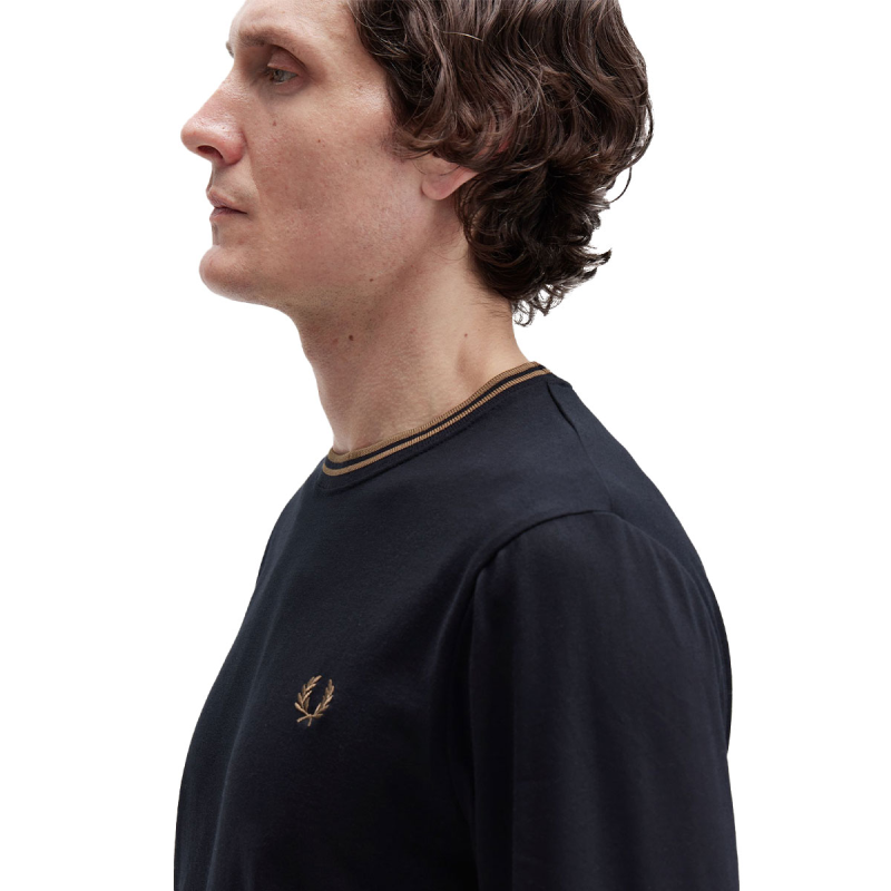 Fred Perry Long Sleeve Twin Tipped T-Shirt