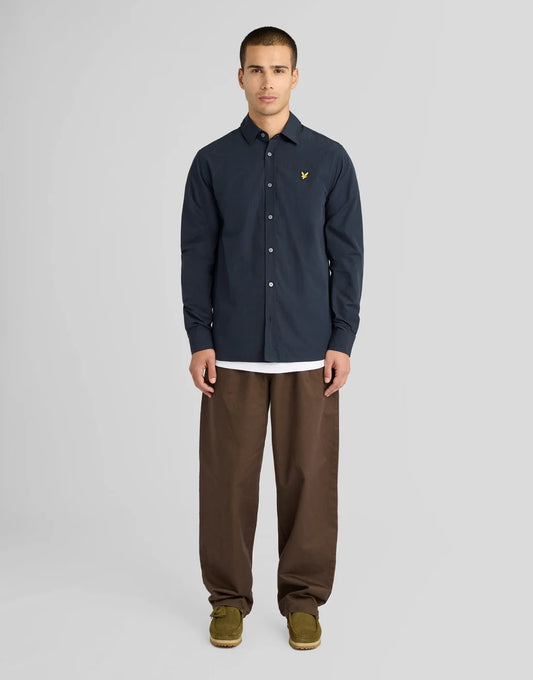 Lyle & Scott Micro-Check Shirt  Dark Navy