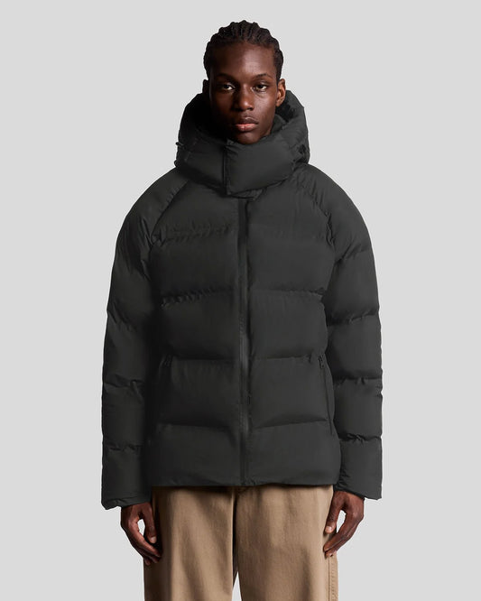 Lyle & Scott Pufferjack met capuchon Black