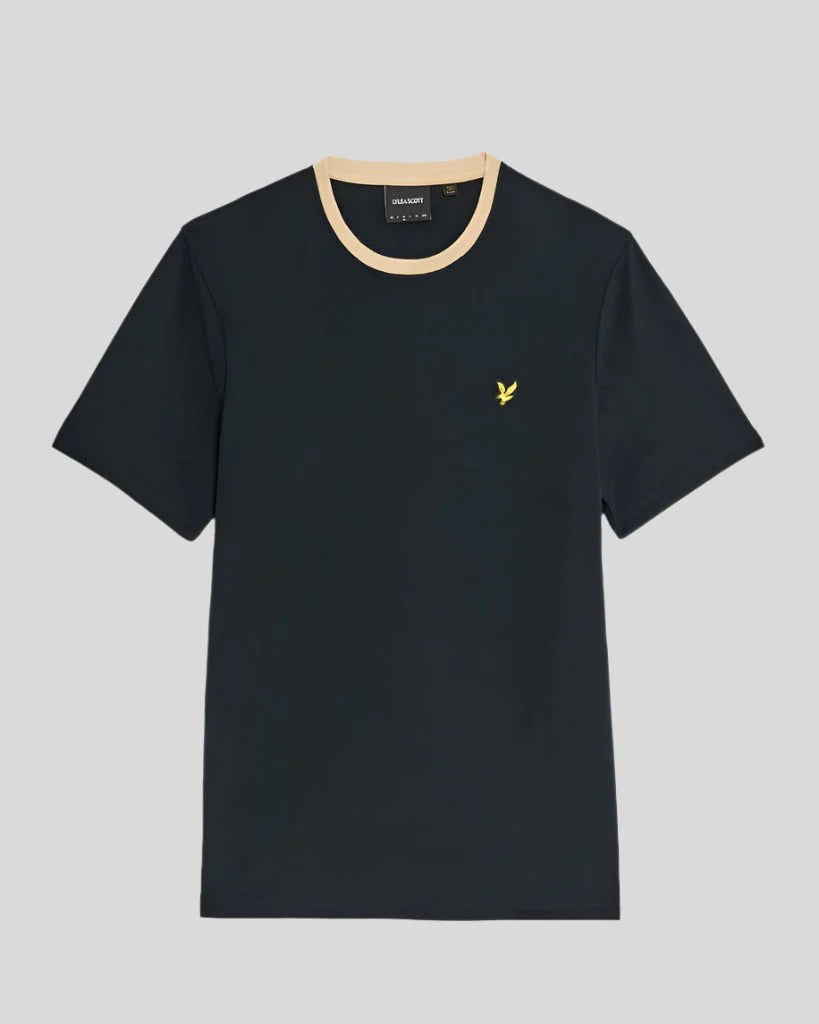Lyle & Scott Contrast Collar T-Shirt Black