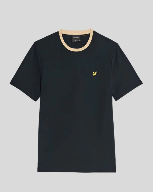 Lyle & Scott Contrast Collar T-Shirt Black