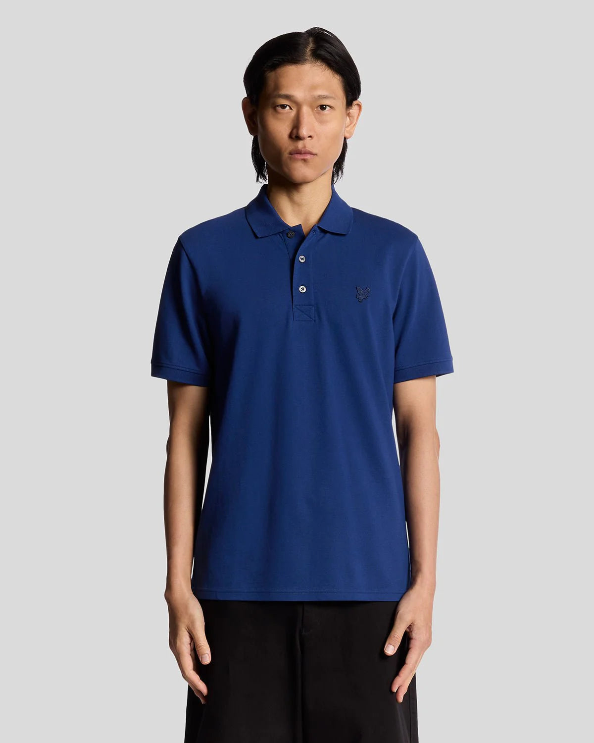 Lyle & Scott Superfine Katoenen Poloshirt Blueprint