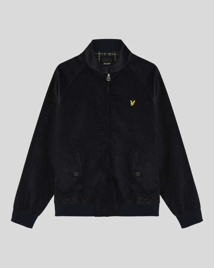 Lyle & Scott Corduroy Harrington Jacket Dark Navy