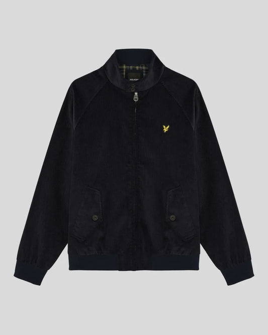 Lyle & Scott Corduroy Harrington Jacket Dark Navy