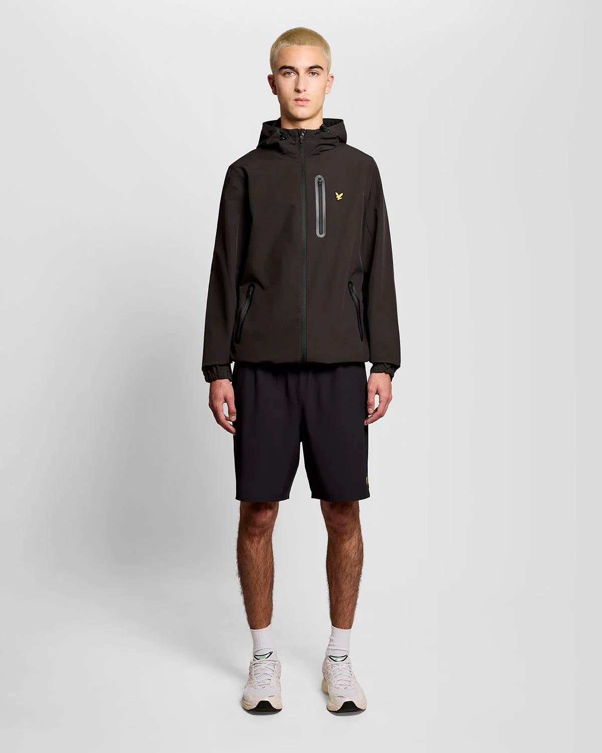 Lyle & Scott Sports Water Resistant Hooded Jacket Black