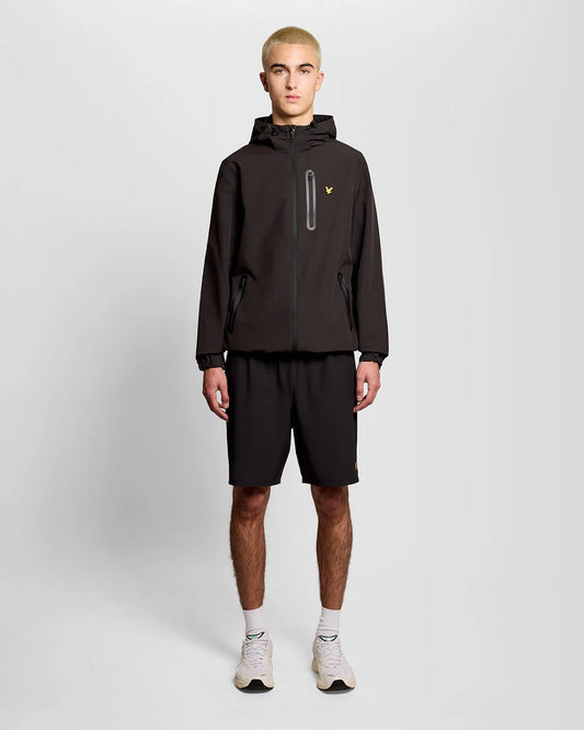 Lyle & Scott Sports Water Resistant Hooded Jacket Black