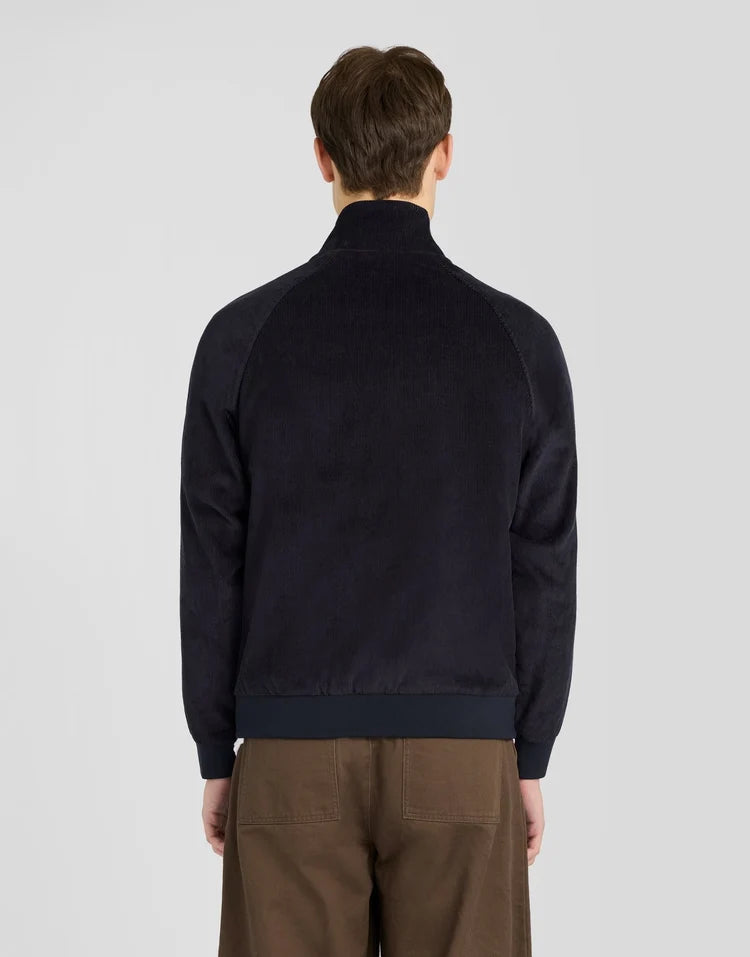 Lyle & Scott Corduroy Harrington Jacket Dark Navy