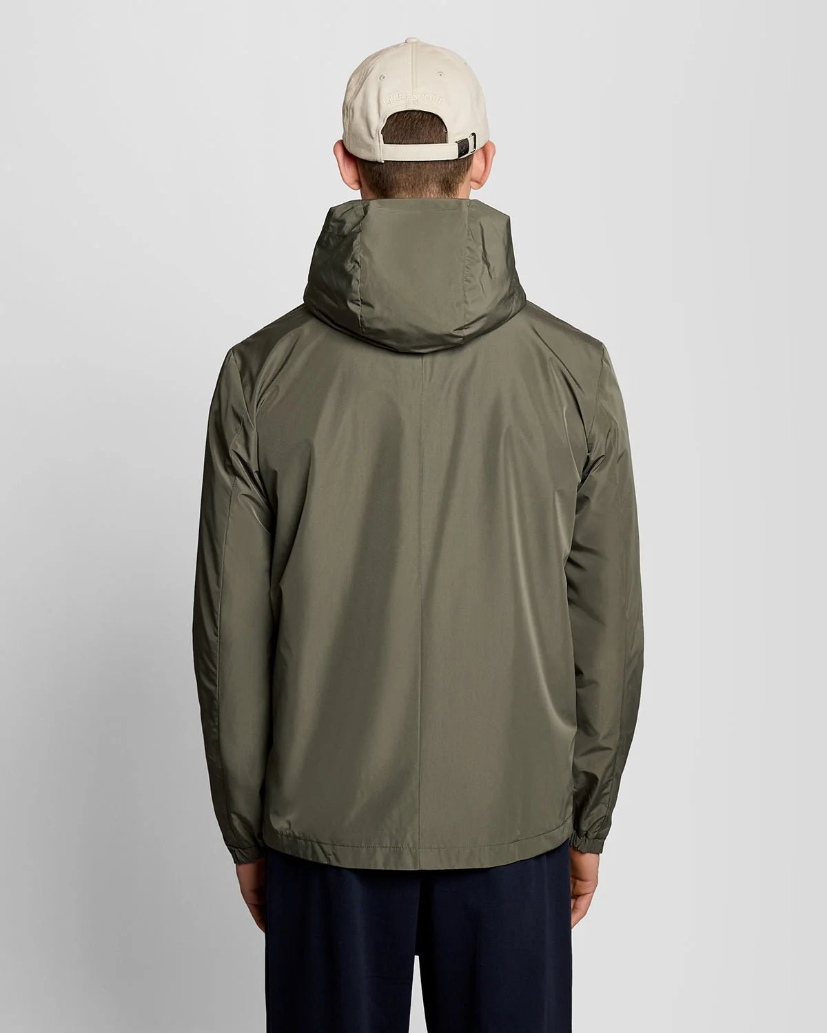 Lyle & Scott Lightweight Hooded Jacket Khaki Ash