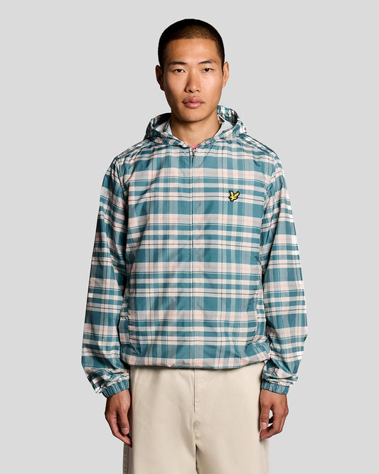 Lyle & Scott Tartan Lightweight Hooded Jacket