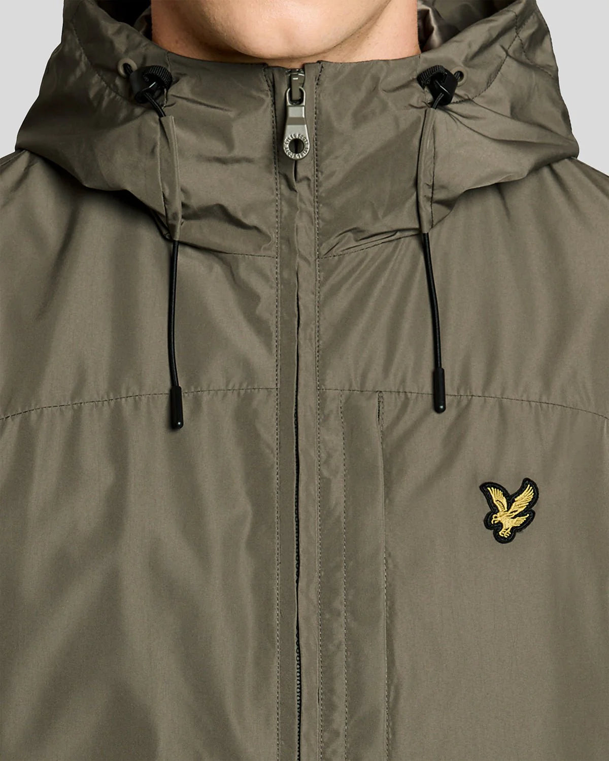 Lyle & Scott Lightweight Hooded Jacket Khaki Ash