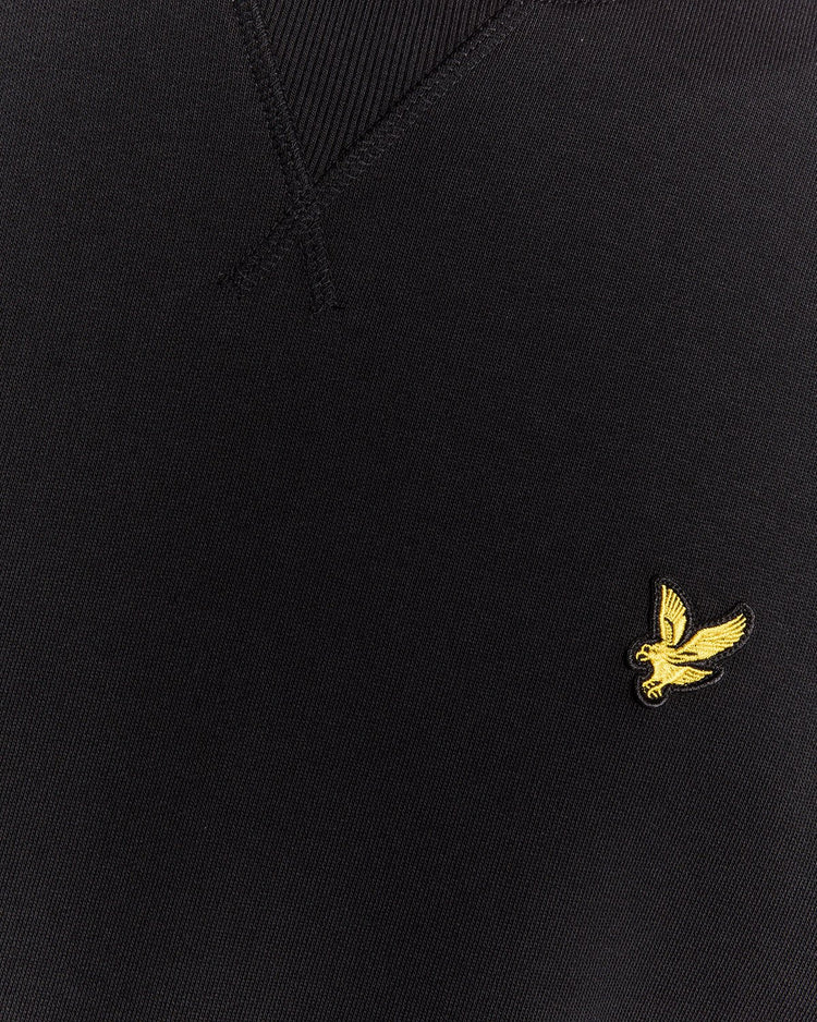 Lyle & Scott Cotton Crew Neck Sweatshirt Jet Black