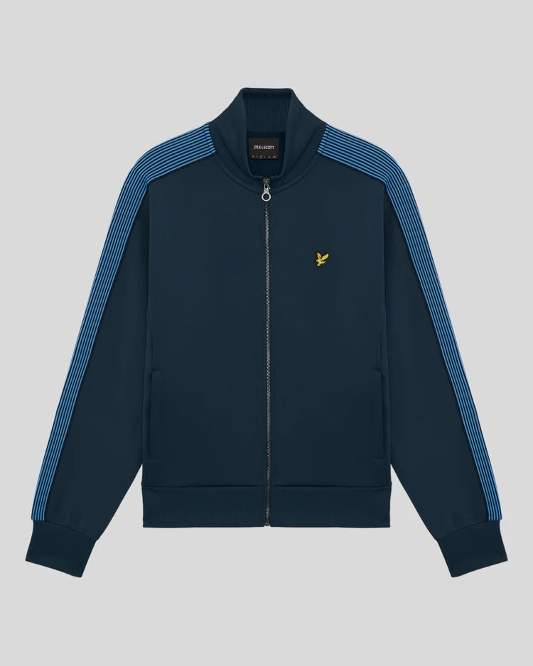 Lyle & Scott Sports Striped Taped Track Jacket Dark Navy