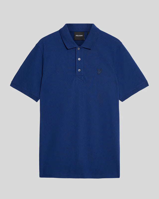Lyle & Scott Superfine Katoenen Poloshirt Blueprint