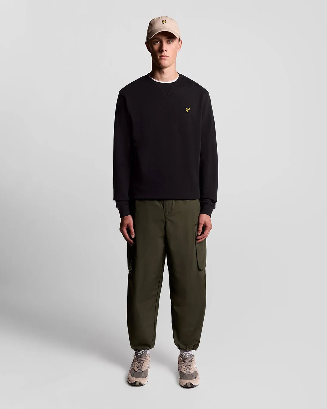 Lyle & Scott Cotton Crew Neck Sweatshirt Jet Black