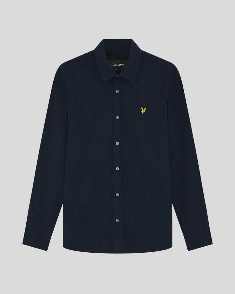 Lyle & Scott Micro-Check Shirt  Dark Navy