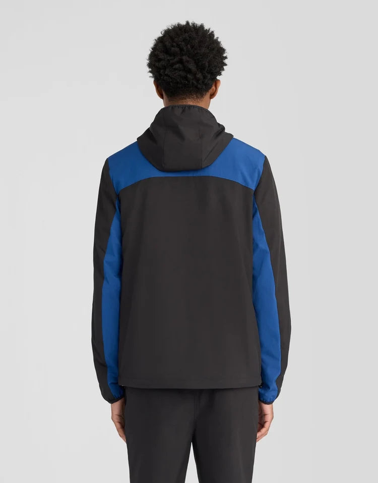 Lyle & Scott Sports Panelled Windbreaker Jacket Jet Black / Navy Peony
