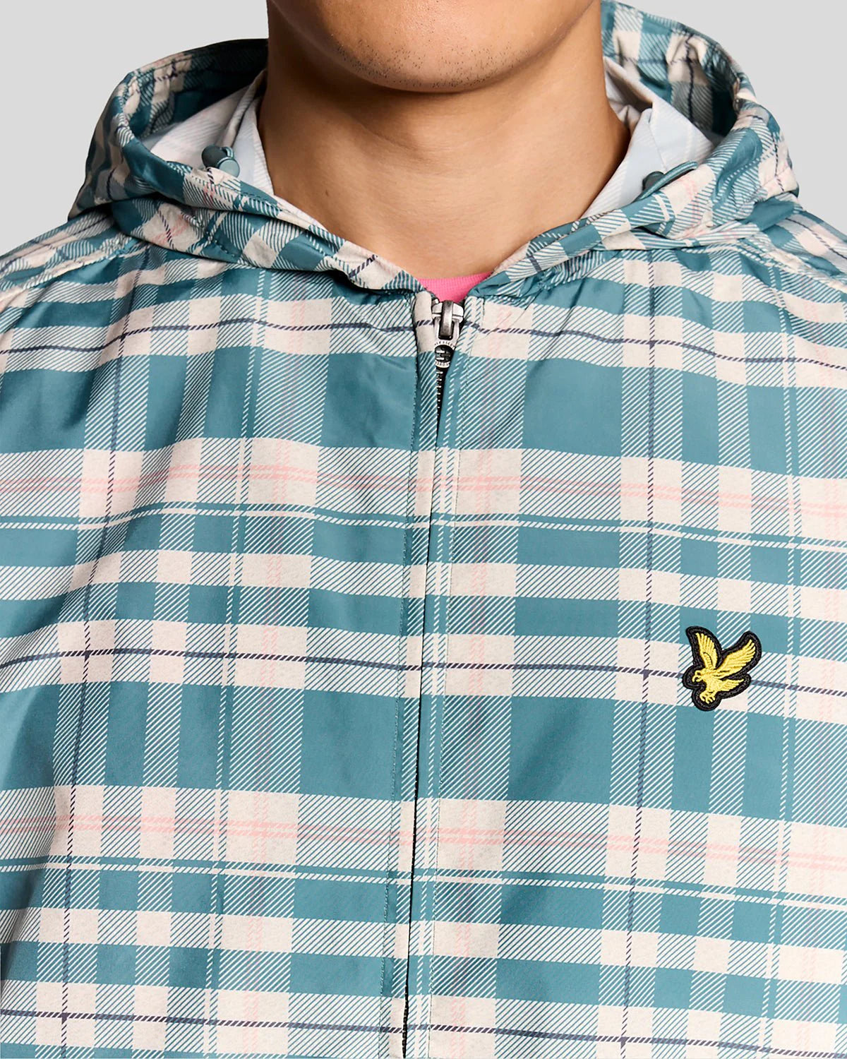 Lyle & Scott Tartan Lightweight Hooded Jacket