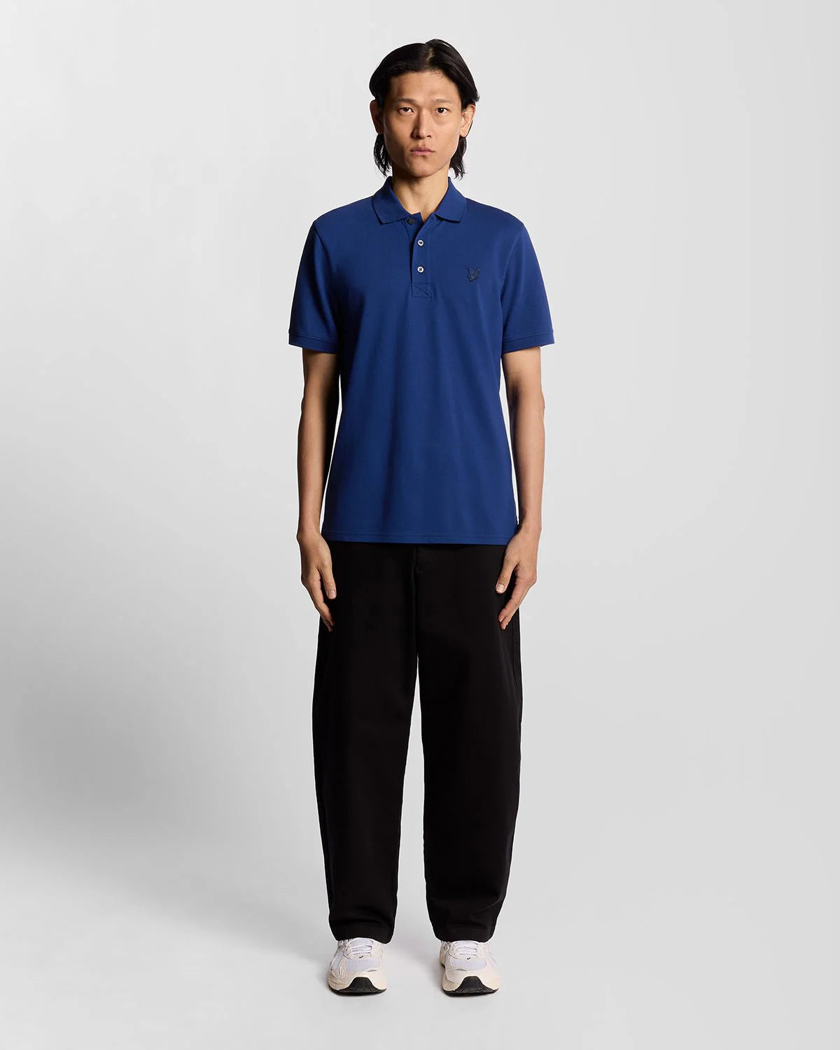 Lyle & Scott Superfine Katoenen Poloshirt Blueprint