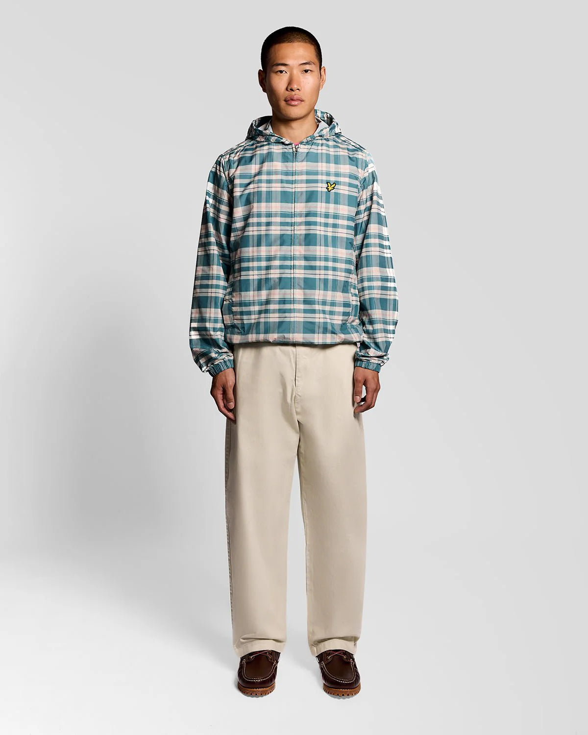 Lyle & Scott Tartan Lightweight Hooded Jacket