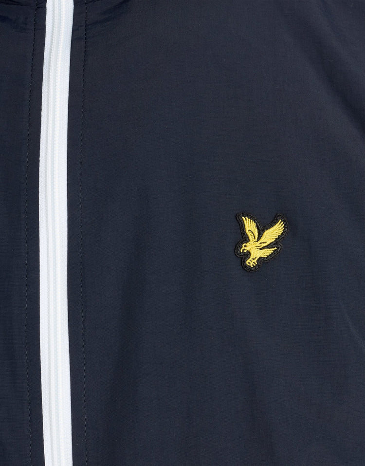 Lyle & Scott Contrast Zip Water Resistant Jacket Dark Navy / White