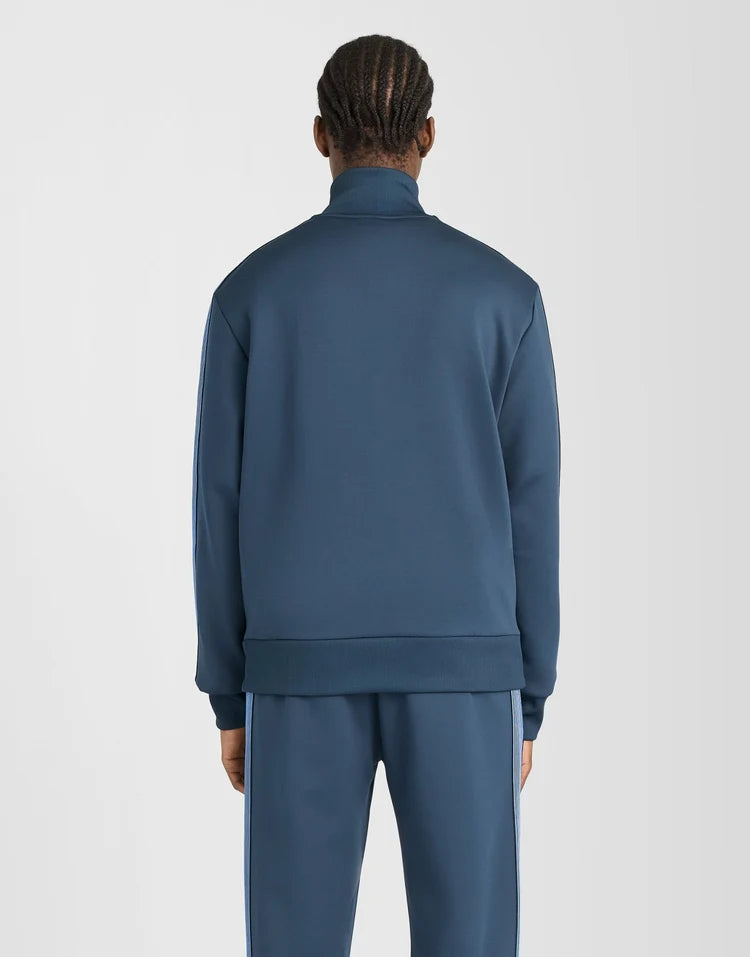 Lyle & Scott Sports Striped Taped Track Jacket Dark Navy