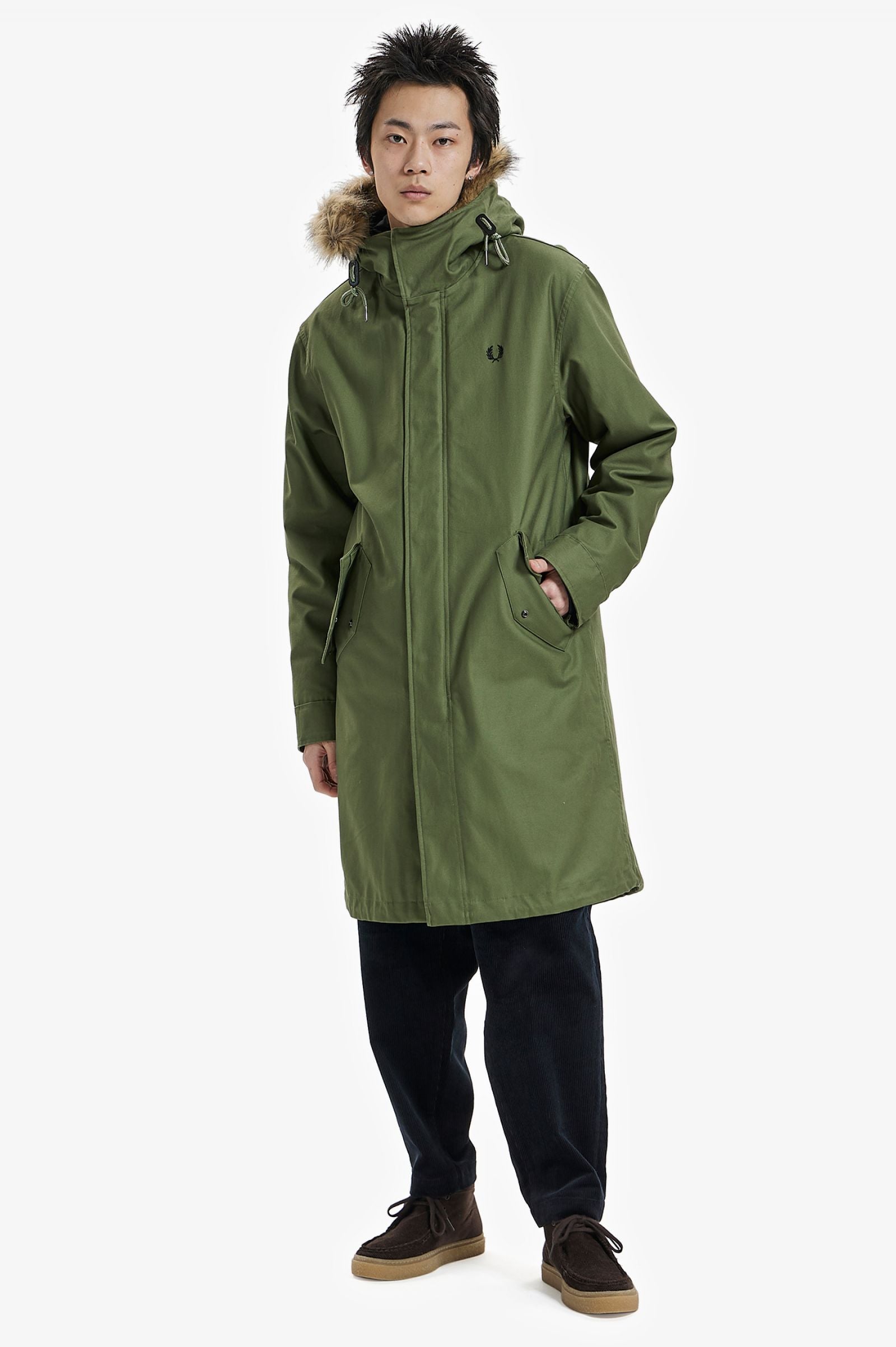 Fred Perry Jacket Zip-In Liner Parka Green – Kingpin Clothing Store
