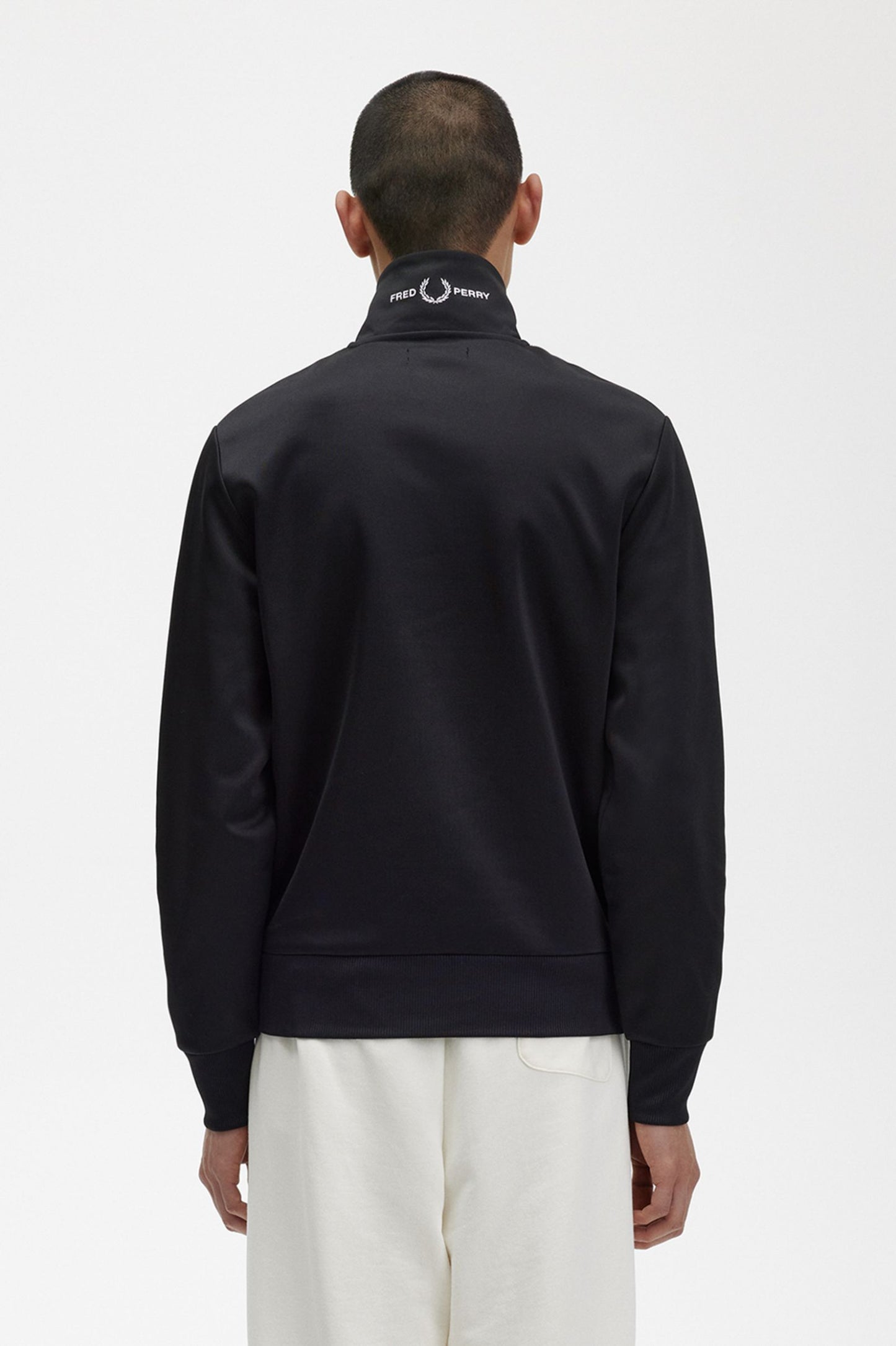 Fred Perry Branded Collar Track Jacket Black – Kingpin Clothing Store