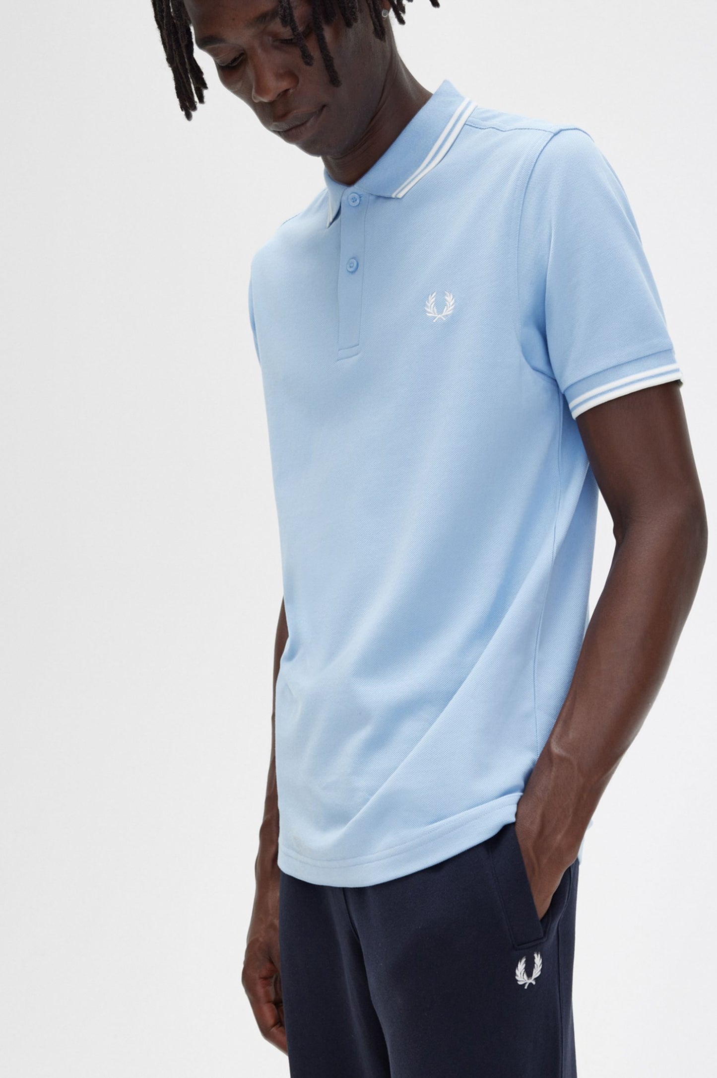 Fred Perry Polo M3600 Sky / Snow / Snow