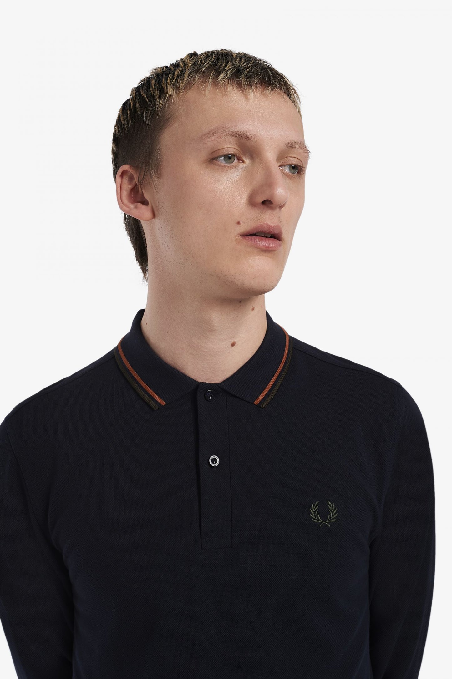 The Fred Perry Shirt Navy / Nut Flake / Nightgreen