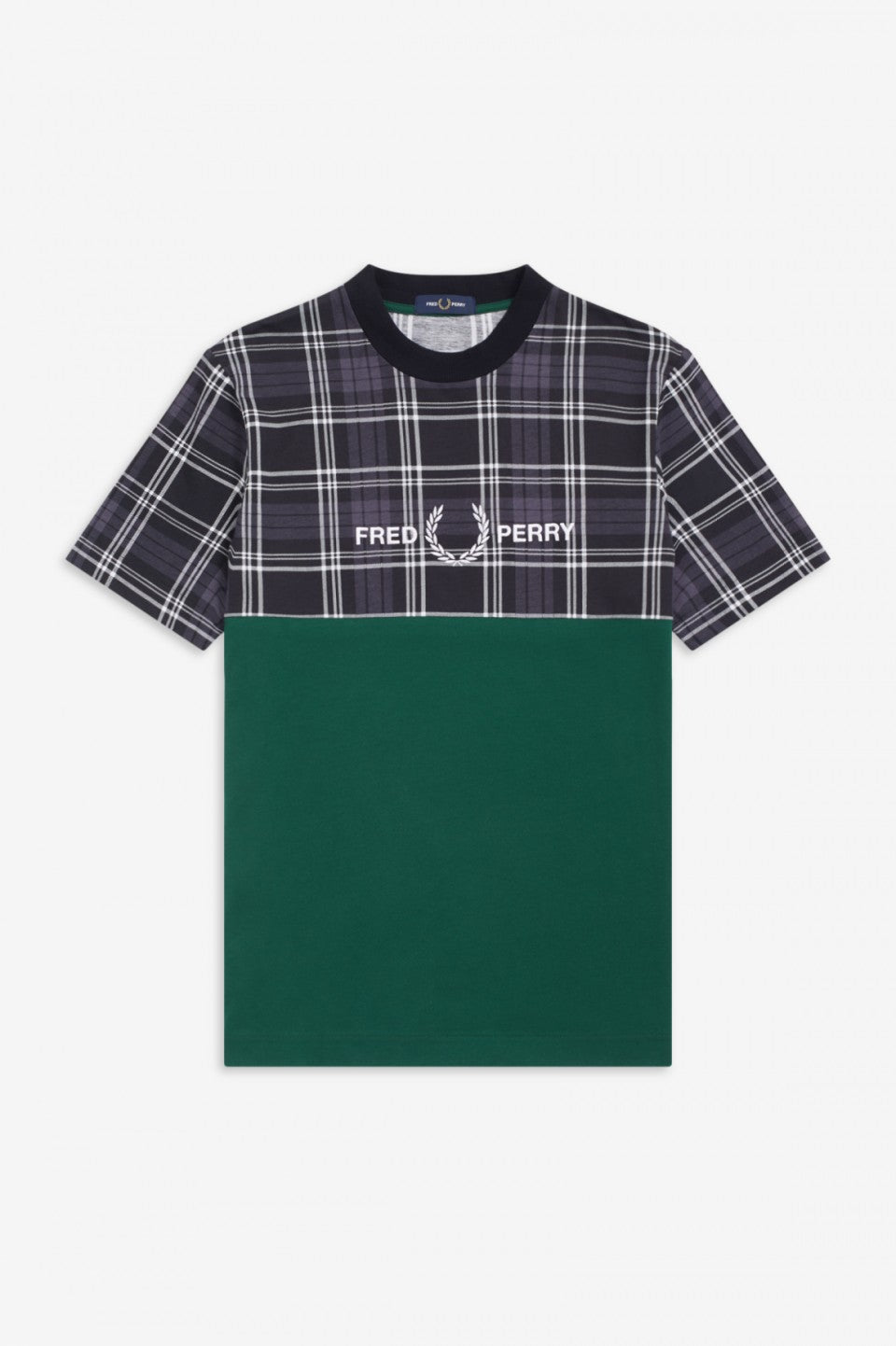 Fred Perry Tartan Panel T-Shirt