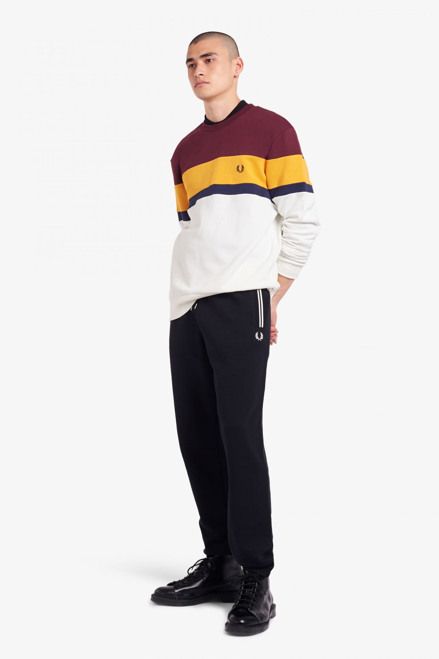 Fred Perry Colourblock Sweatshirt Mahony