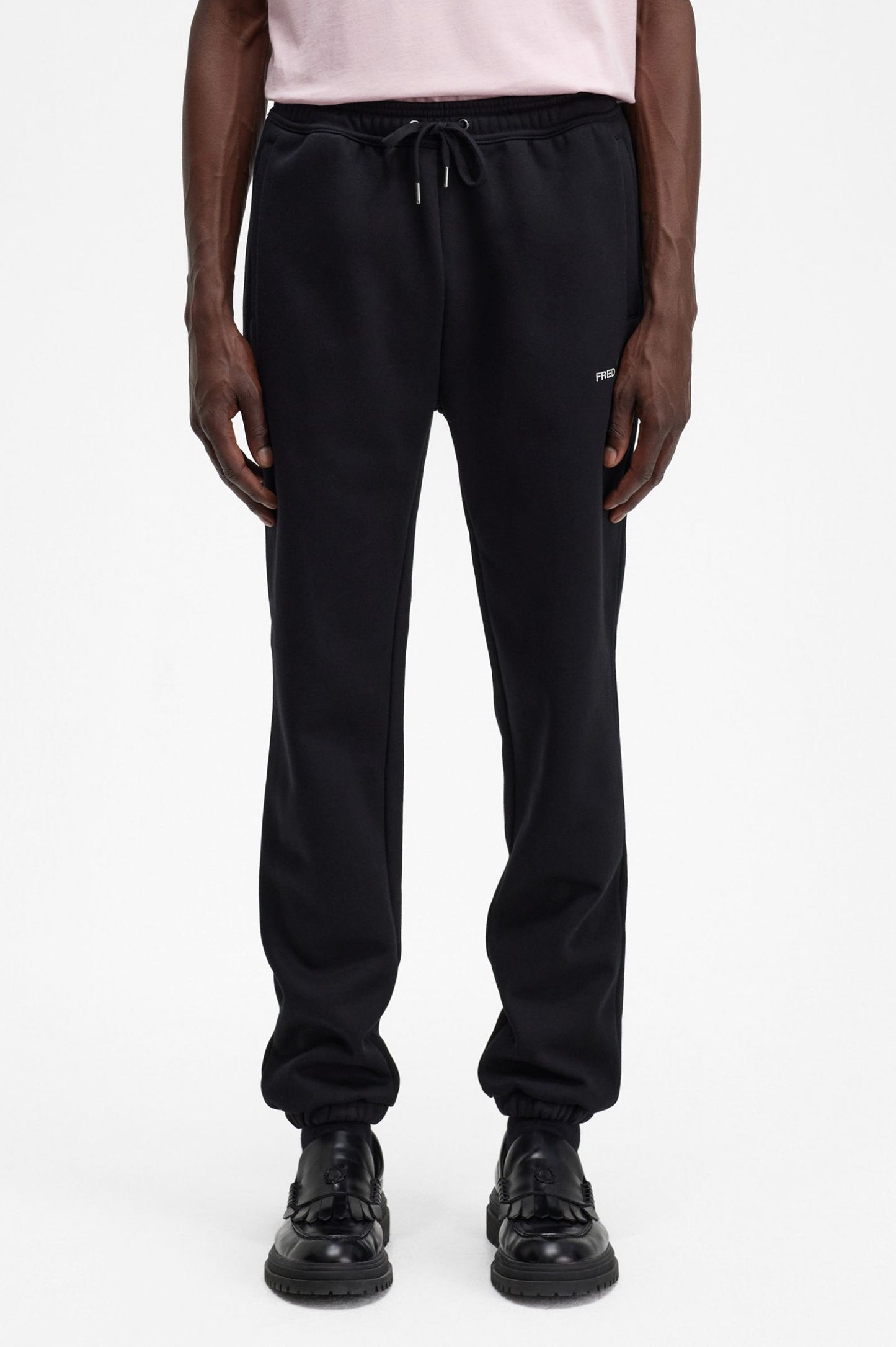 Fred Perry Embroidered Sweat Pants Black