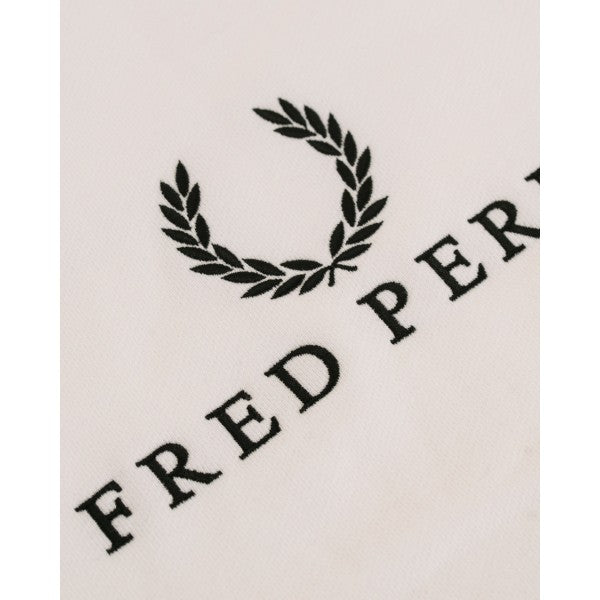 Fred Perry Crew Neck Sweater White